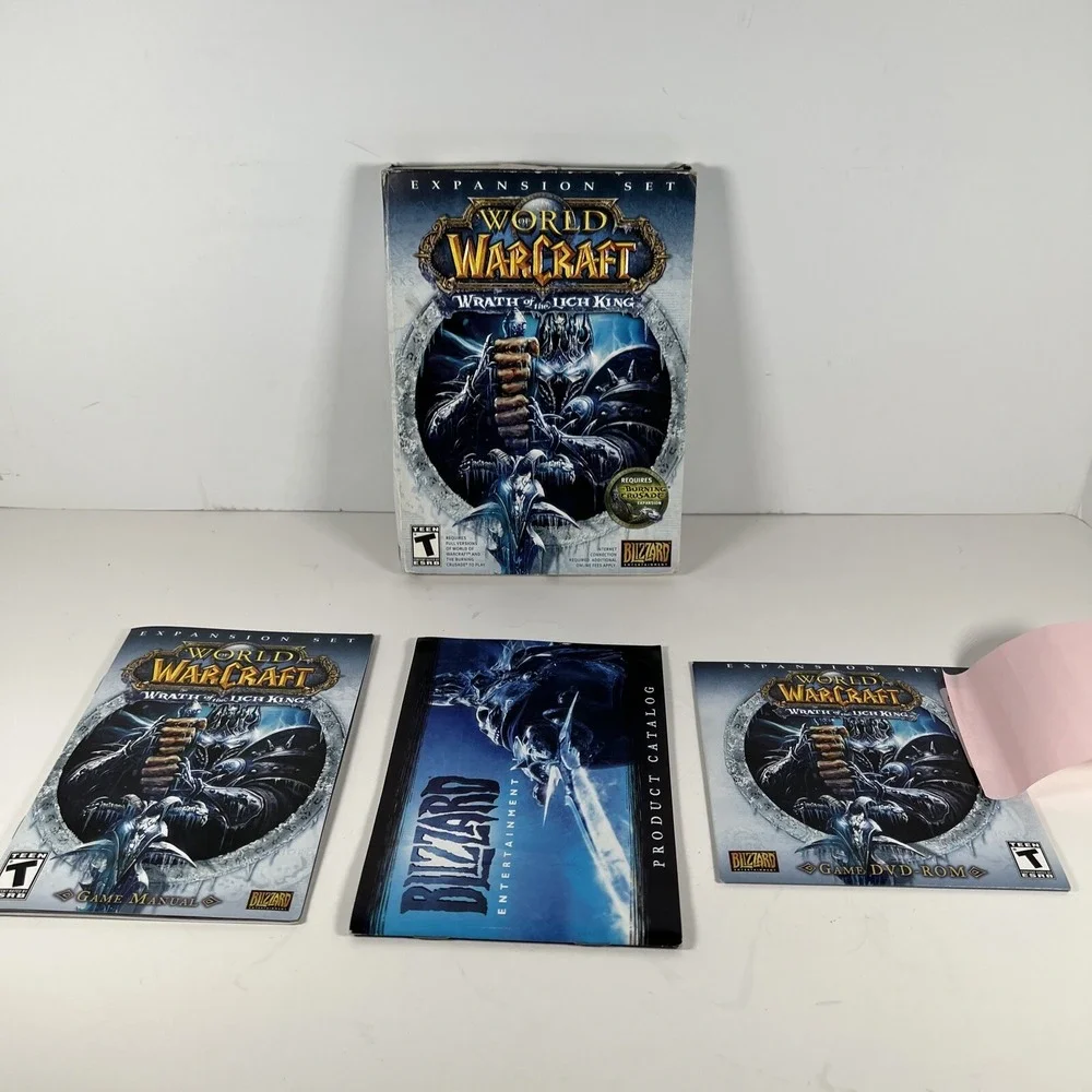 WORLD OF WARCRAFT WRATH OF THE LICH KING PC CD-ROM 2008 EXPANSION SET *READ*‎
